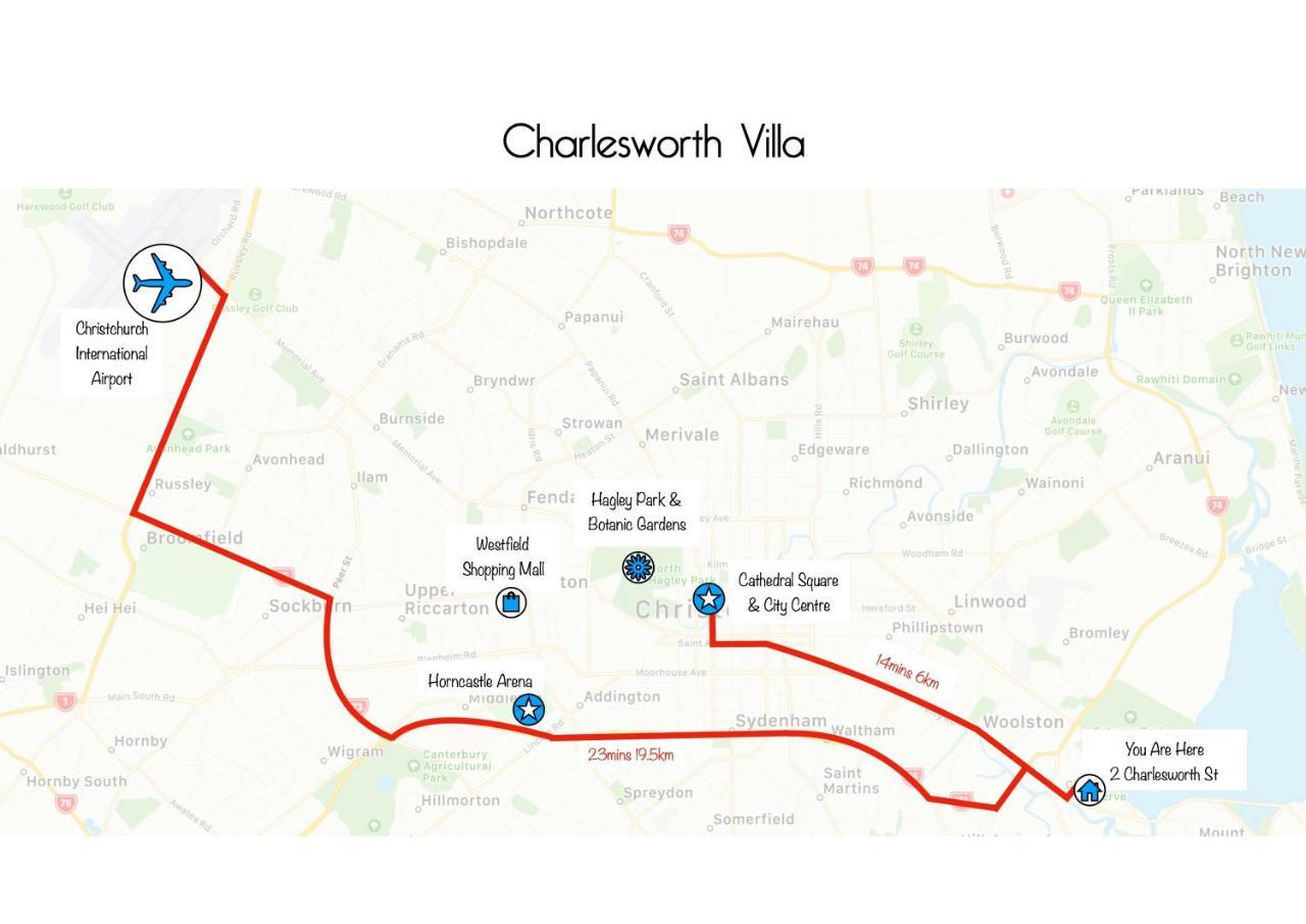 Charlesworth Villa - Christchurch Holiday Homes Luaran gambar